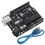 Gelek UNO R3 Microcontroller Board Compatible with Arduino Uno R3, ATmega328P and ATmega16U2 with USB Cable, Prototyping Board