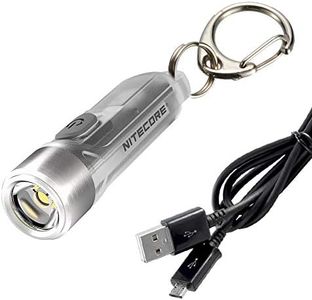 Nitecore TIKI Keychain Flashlight with UV High CRI Lights, 300 Lumens USB-C Rechargeable and LumenTac Charging Cable