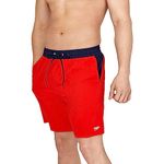 Speedo Men's Swim Trunk Mid Length Printed Seaside Training Volley - 2022 Speedo Red, Large