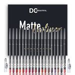 DC-BEAUTIFUL 18 Colors Lip Liners Pencil Set, Premium Waterproof Smooth Lip Pencils, Long Lasting Matte Makeup Lipliners