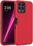 Aimoll-88 for T-Mobile Revvl 6 Pro 5G Case, with Built in Screen Protector Heavy Duty Drop Protection, Full Body Shockproof Dust Proof Protective Phone Cover for T-Mobile Revvl 6 Pro 5G (Red/Black)