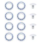 EMSea Set of 12pcs Pool Cleaner Accessories Pool Cleaning Robot C60 Plastic Ball Bearings C55 Plastic Wheel Bolts Compatible with Polaris 180 280 Pool Robot