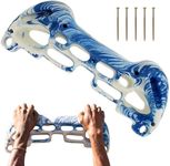 Get Out! Doorway Hangboard Rock Climbing Fingerboard Climbing Training Board Climbing Grip Board –White and Blue Swirl