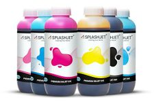 Splashjet T673 Compatible Refill Ink for Epson L800, L805, L810, L850, L1800 Printer (C/M/Y/BK/LC/LM) - 1 Kg x 6 Color Set Bottle - 501697