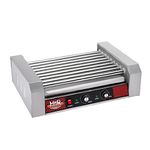 Great Northern Popcorn Company 4079 GNP Hotdog 9 Machine Hot Dog Rolling Grill, 9 Roller, Silver