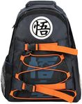 Dragon Ball Z Kanji Symbols Blue Built-Up Backpack