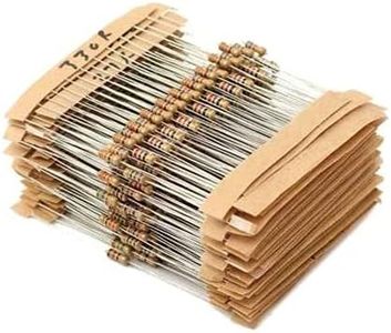 INSIGNIA LABS Fixed Resistor (330 ohm, 100 ohm, 1k ohm, 10k ohm, 100k ohm, 1M ohm, 4.7k ohm, 330k ohm, 1.8k ohm, 330k ohm)10 Values of 10 Pcs Each Electronic Components,Yellow,100 Pieces,for 1+ year