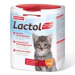 Beaphar - LACTOL - Formula milk powder - Enriched with DHA protein source - For unweaned kitten, pregnant or nursing female and elderly or sick cats - 500g