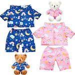 2 Pack Blue and Pink Bear Clothes O