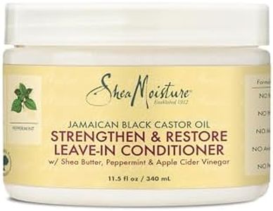 SheaMoisture 100% Pure Jamaican Black Castor Oil Leave In Conditioner For Damaged Hair and To Soften Detangle Hair 11.5oz