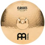 Meinl Cymbals Classics Custom Brilliant Powerful Crash Cymbal 18 inch (Video) for Drum Set (45,72cm) B12 Bronze, Brilliant Finish, Made in Germany (CC18PC-B)