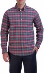 Brooks Brothers Men's Long Sleeve Flannel Sport Shirt, Heather Grey Plaid, XX-Large