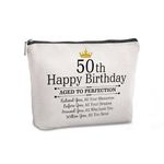 Pwrlveiut 16th Birthday Gifts for Girls Travel Zipper Makeup Bag Happy 16th Birthday Gifts Sweet Sixteen Gifts for Girls 16 Year Old Girl Gift Ideas, 50, S, Modern