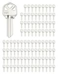 QWORK Blank Key Blanks, Pack of 100 Copper Structures Key Compatible with (KW1) Kwikset, KS1/KWI-1 Keyblank