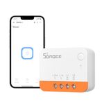 No Neutral Wire Required, SONOFF ZBMINIL2 Zigbee Smart Light Switch (2 Way), Works with Alexa, SmartThings Hub, Google Home&SONOFF ZBBridge-P, ZigBee Hub Required