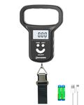 NIVERN Digital Luggage Scale with Strong Strap & Backlit LCD, Portable Suitcase Weighing Scales for Travel, Airline Baggage & Postal Use, Ideal Fishing Accessories for Outdoor Enthusiasts