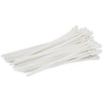 SCHOFIC Cable Zip Ties Heavy Duty 368 MM [SIZE 14.5 INCH], Ultra Strong Plastic [POLYAMIDE] Wire Ties with 49 Pounds Tensile Strength, Nylon Tie Wraps with 4.8 MM Width (100, WHITE)