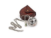 Best Mens Gifts Necklace Sundial Push Compass with Leather Case