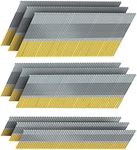 SITLDY 15 Gauge DA Angled Finish Nails, 34-Degree, 900-Pack (2-1/2", 2", 1-1/4" 300 Per Sizes), Galvanized Assorted Size Project Pack, for Pneumatic, Electric Angled Finish Nailer