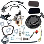 HZ Recoil Starter Carburetor Air Filter Kit for Harbor Freight Predator 3200 4000 4375 3500 Watt Generator Powered by 212cc 173cc R210 Engine