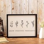 Framed Grow Positive Thoughts Print