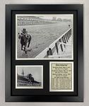 Championsip Racehorse Collectible Memorabilia | Triple Crown Racehorses | Framed Photo Collages | 12"x15" (Secretariat)