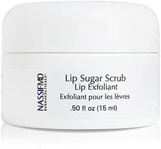 NassifMD Vanilla Lip Sugar Scrub, Lip Scrub Moisturizer and Exfoliator, Vanilla Lip Scrub, Exfoliating Lip Scrub with Jojoba Oil, 0.50 oz