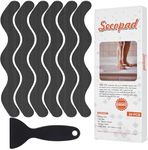 Secopad Patented Anti Slip Shower Stickers 24 PCS Safety Bathtub Strips Adhesive Decals with Premium Scraper for Bath Tub Shower Stairs Ladders Boats (Black)