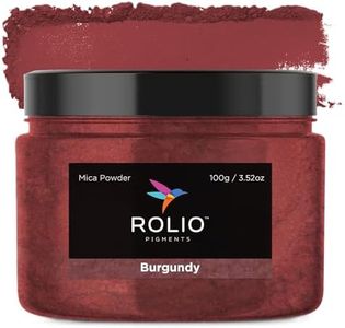 Rolio - Mica Powder Color Pigment Jar - Burgundy, 100g / 3.5oz