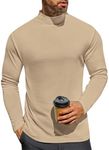 Ekouaer Men's Turtleneck Long Sleev