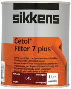 Sikkens SIKCF7PM 1L Cetol Filter 7-Plus Translucent Woodstain Mahogany