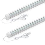 CNSUNWAY LED Shop Light 2FT, 20W 2500LM 5000K, T8 LED Tube Light, Ceiling and Utility LED Lights, Linkable Shop Lights, ETL Listed (2 Pack)