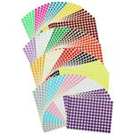 16500 Count 3/8 inch Diameter Round Dot Stickers Color Coding Labels, 20 Colors, 100 Sheets