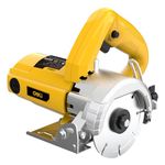 Deli DL-YS110-E1 1250W Electric Marble Cutter 13500RPM High-Speed 0-45° Adjustable Bevel Cutting Angle 33mm Cutting Depth 110mm Blade Size Safe & Precise for Professional Use (Pack of 1, Yellow)