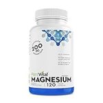 PlantVital Magnesium Bisglycinate 200mg Capsules -Magnesium Supplement for Men and Women - Support healthy muscles, including heart health and bone function - 120 vegan magnesium capsules -1 Bottle