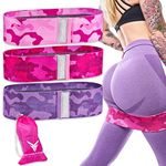 Victor Fitness Hip/Booty Band 3-Pack (Pink, Hot Pink, and Purple Camo)