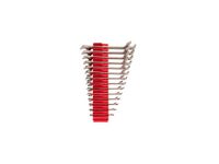 TEKTON Angle Head Open End Wrench Set with Modular Wrench Organizer, 14-Piece (6-19 mm) | WAE92501 | Made in USA