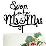 LOVENJOY Gift Boxed Acrylic Soon to Be Mr and Mrs Cake Topper Engagement