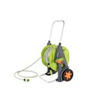 Amazon Basics Hose Reel Cart with Hose, 30 m, Green/Grey