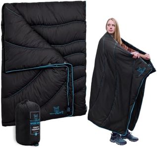 Wise Owl Outfitters Outdoor Camping Blanket – Lightweight Packable Puffy Quilt for Backpacking, Hiking & Travel – Warm Water Resistant Blanket for Cold Weather Camping