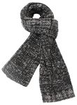 CityComfort Mens Knitted Scarf, Soft Cosy Winter Neck Scarf - Gifts for Men (Grey)