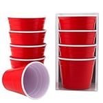 Solo Cup Shot Glasses - Set of 4 | Red Solo Cups | Reusable and Small Size Perfect for Party, BBQ, Outing & Easy to Carry | BPA Free (Shot Cup - Set)