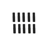 Miamay 10 Pieces 4mm Aluminum Bike Shift Derailleur Cable Ferrules Bicycle Shift Cable Housing Ends (Black)