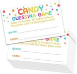 60 Candy Guessing Game Cards - Gues