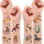 Horse Temporary Tattoos 124 Pcs (8 