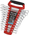 DURATECH 11-Piece Combination Wrenches Set, SAE 1/4" to 3/4",12-Point, with Wrench Organizer