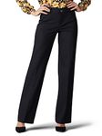 Lee Women's Ultra Lux Comfort with Flex Motion Trouser Pant, Black, 16