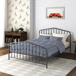 DHP Furniture Bushwick Metal Bed Grey Double Uk