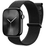 Nylon Strap Compatible with Apple Watch Straps 42mm 44mm 45mm 46mm 49mm 38mm 40mm 41mm Women Men, Soft Elastic Sport Replacement Watch Bands for iWatch Series 10 9 8 7 6 5 4 3 2 1 SE Ultra/Ultra 2