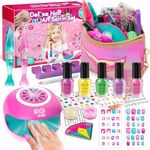 LemonDream Nail Varnish Sets for Girls, Water Based Nail Polish for kids, Girl Gifts Age 6 7 8 9 10 11 12,Kids Nail Art Kit Girls Birthday Presents for Gift Present Christmas Party